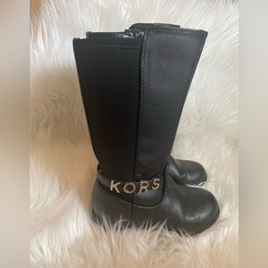 Black Michael Kors kids boots
